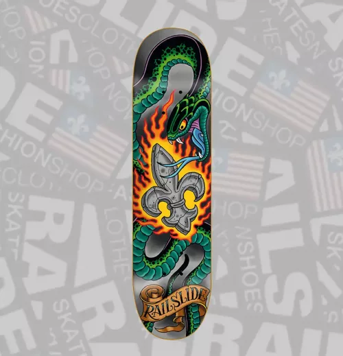 RAILSLIDE Skateboard-Deck LILY & SNAKE