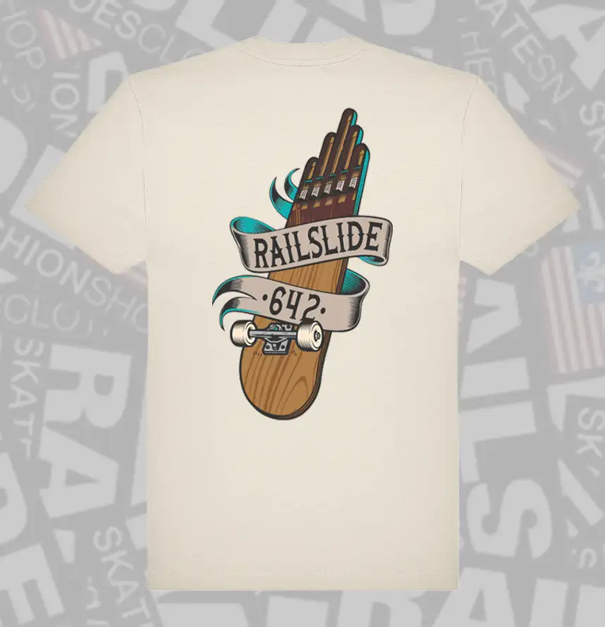 RAILSLIDE 5 Finger Skate Tee